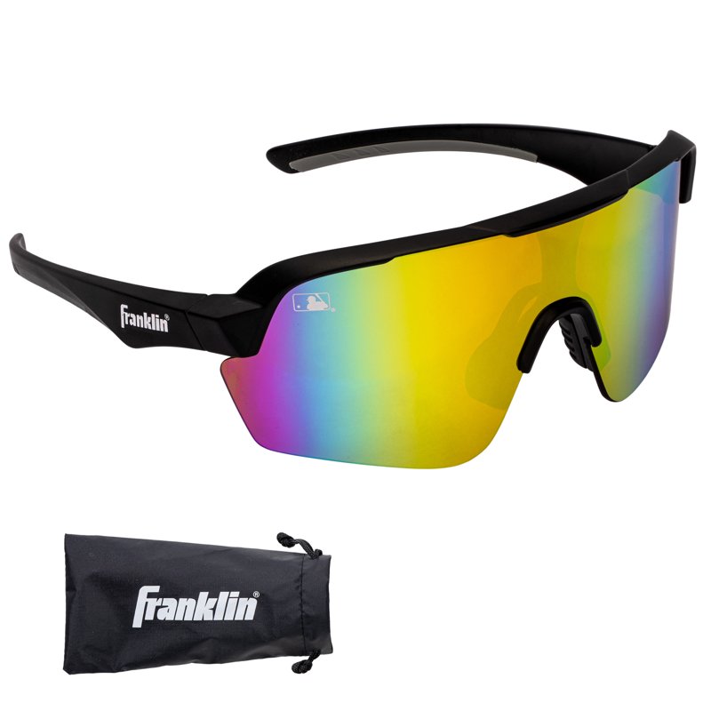 Baseball and Softball Sunglasses for Kids and Adults - UV Protection, Impact-Resistant Lightweight Sport Glasses with Carry Case