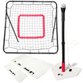 Youth Baseball Practice Set with Tee, Bases & Rebounder Net - Kids Sports Equipment