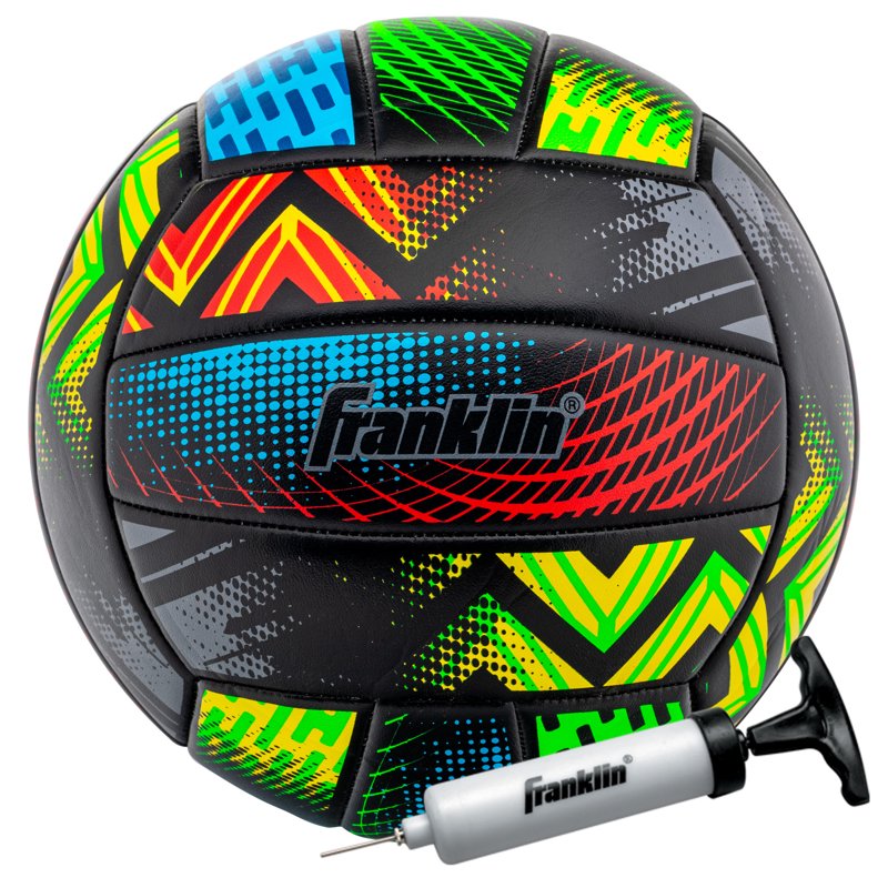 Outdoor Volleyball with Pump - Official Size & Cushioned Synthetic Leather