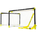 Mini Hockey Goal Set - Kids Knee Hockey Indoor Game with 2 Goals & Sticks
