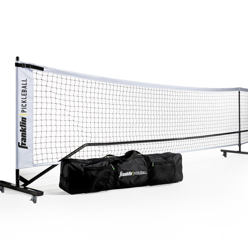 Portable Pickleball Net System - Official Size 22' with Wheels & Carry Bag