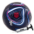 USSF Soccer Ball Size 5 with Pump - Official Franklin Navy Premium Ball for Matches & Training - Variation 5