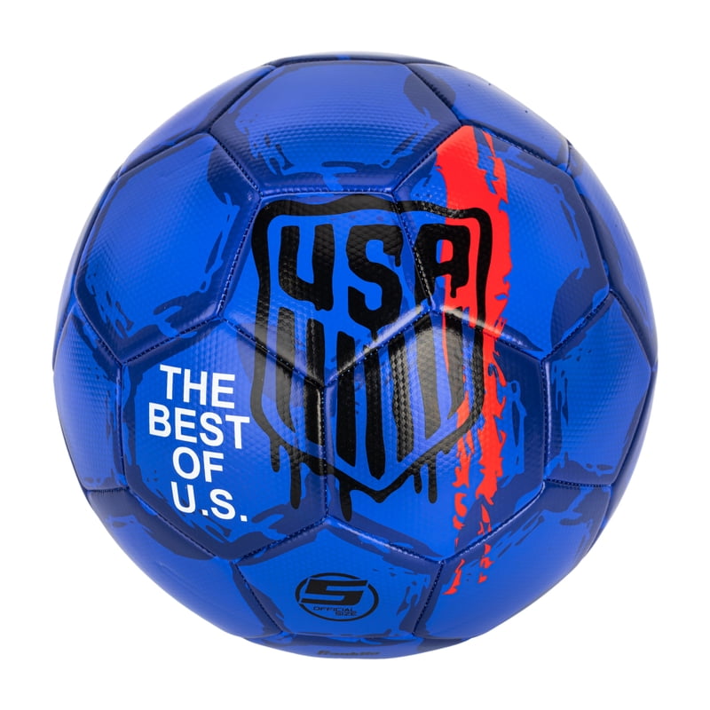 Franklin Sports US Soccer Federation Soccer Ball Size 5 - Blue