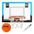 Indoor Over The Door Mini Basketball Hoop Set with Mini Ball & Pump - Kids & Office