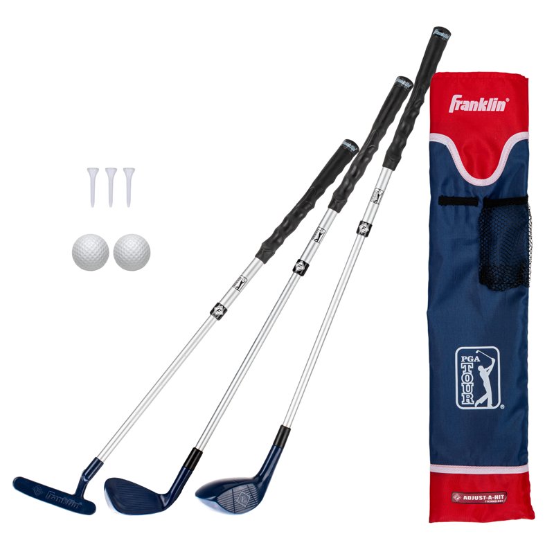 Kids Golf Set with Adjustable Clubs, Bag & Balls - Youth Golf Kit for Beginners