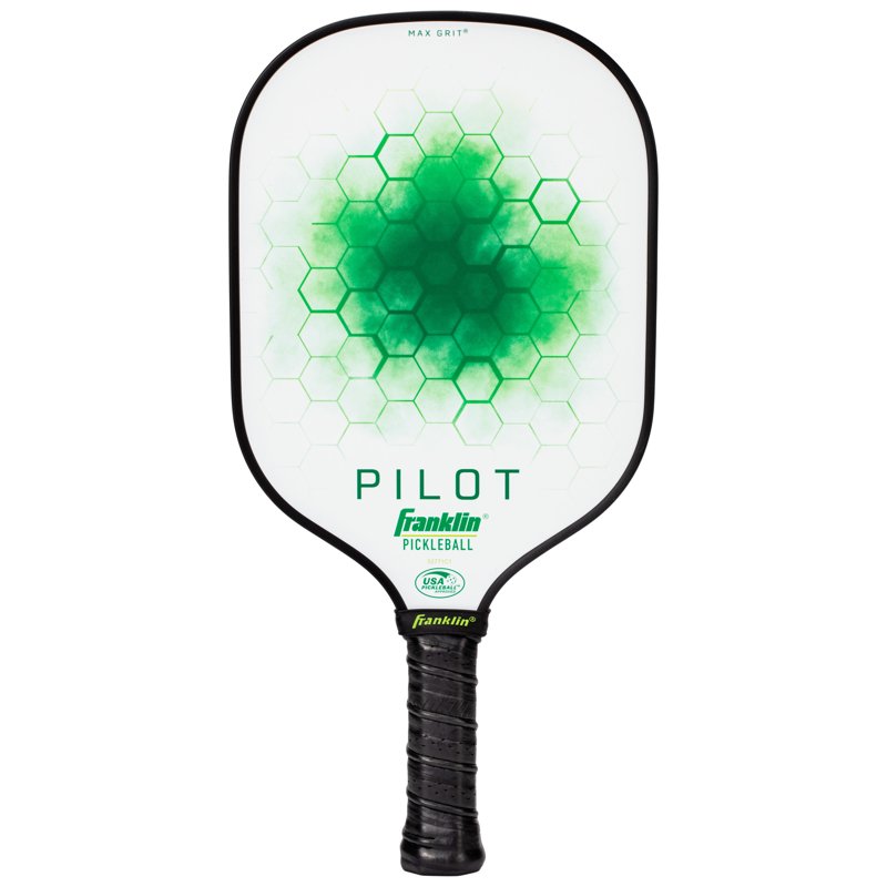 Pilot Pickleball Paddle - 10mm Polypropylene Core USAPA Approved (White/Green) Lightweight