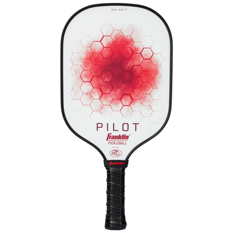 Pilot Pickleball Paddle – USAPA Approved, Lightweight Polypropylene Core, Red, 10mm Thick | Variation White/Red