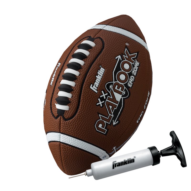 Kids Mini Football with Foam Cover & Grip Laces - Playbook & Pump Included