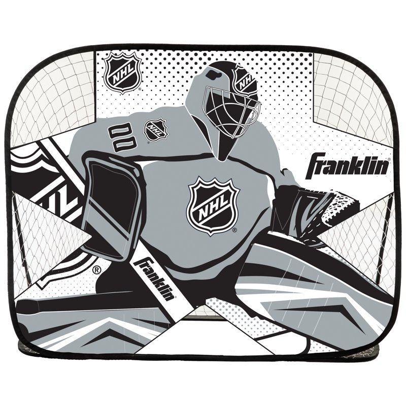 Portable Hockey Goal with Shooter Tutor - Foldable Indoor/Outdoor Sports Set