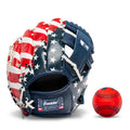 Kids Tee Ball Glove and Ball Set - Lightweight, Soft, Right Hand Throw, 9.5 Inch