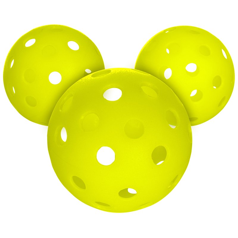 Optic 80mm Training Pickleballs (3 Pack) – Oversized Practice Balls by Franklin Sports
