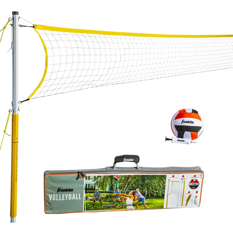 Family Backyard Volleyball Net Set - Portable Sports Game for All Ages