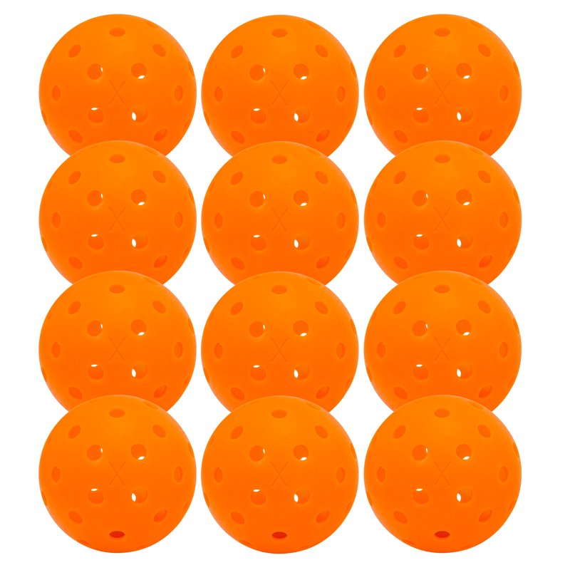 X-40 USAPA Pickleball Balls - 12 Pack Lava (Variation: Lava, 12)