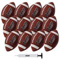 Junior Footballs - Kids Rubber Footballs with Pump - 12 Pack
