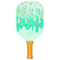 Youth Pickleball Paddle with Max Grit Fiberglass Surface - Franklin Sports Junior Paddle - USA Pickleball Approved - Ice Cream Variation