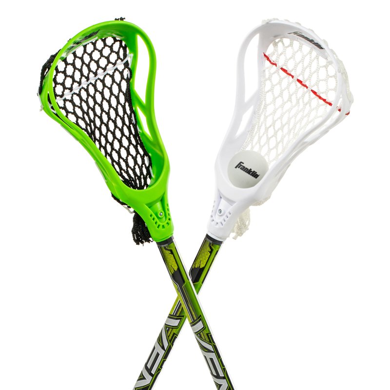 Youth Lacrosse Practice Set - 2 Sticks & Ball for Beginners, 32 Inch