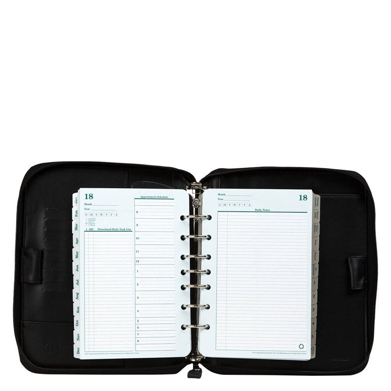 Vinyl Zipper Binder for Planning System, Classic Size, Black