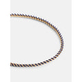 Women's Gold-Tone and Navy Cord Chain Necklace 16 Inch with Extender