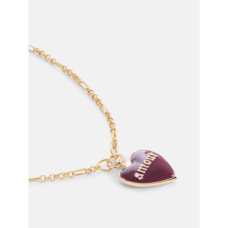 Women’s Heart Pendant Necklace 16" + 3" Extender Gold Tone Jewelry