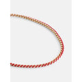 Women's Gold-Tone and Red Cord Chain Necklace - 16 Inch + 3 Inch Extender