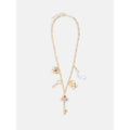 Women's Gold Tone Charm Necklace 22 Inch with Extender, Jewelry Accessory