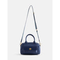 Women's Faux Leather Satchel Handbag - Structured Purse with Removable Strap