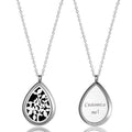 Personalized Aromatherapy Essential Oil Necklace with 12 Pads - Stainless Steel Diffuser Jewelry