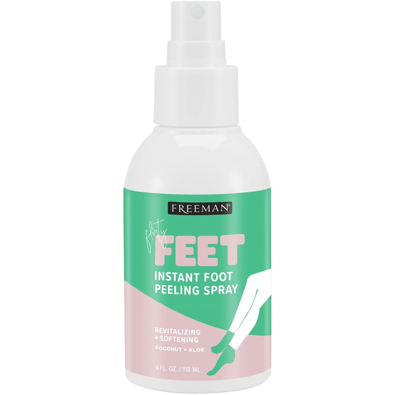 Foot Peeling Spray with Coconut & Aloe - Softening & Exfoliating Foot Spray, 4 fl oz