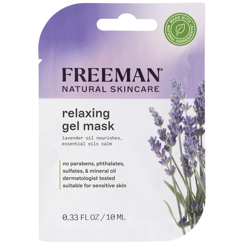 Natural Lavender & Essential Oil Gel Facial Mask - Soothing & Relaxing Skin Care