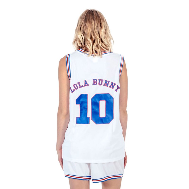 Space Jam Tune Squad Lola Bunny White Basketball Jersey - Officially Licensed, Athletic Fit