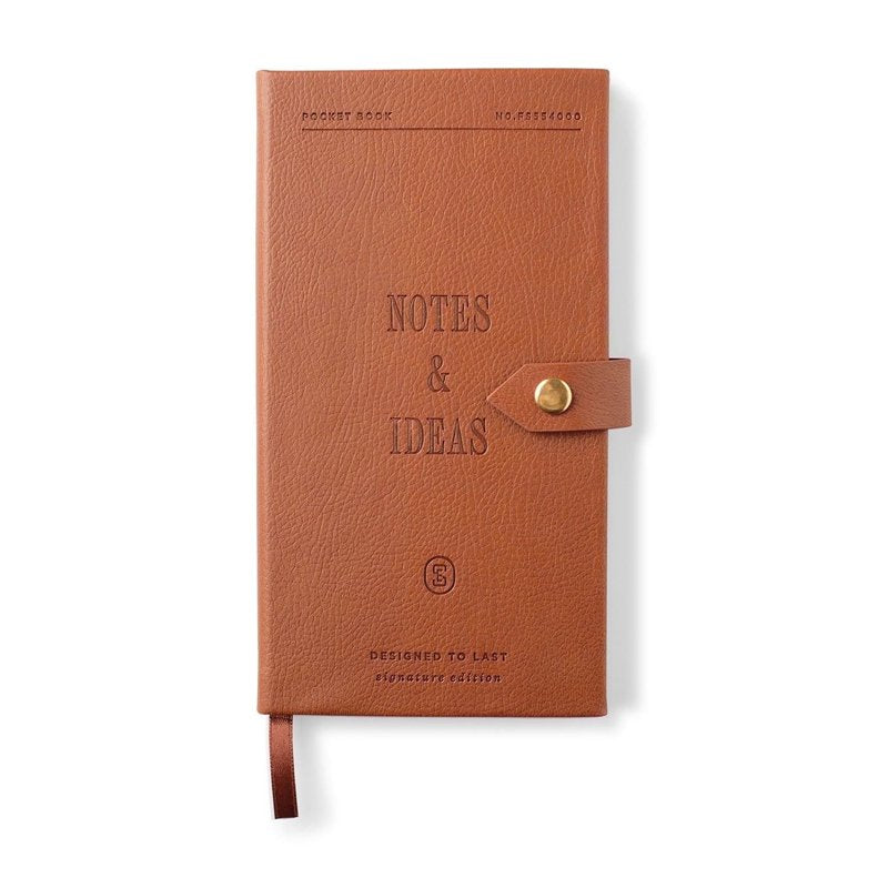 Faux Leather Personal Organizer Notebook - 120 Pages, Compact & Durable