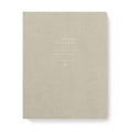 Grey Weekly Planner Notebook - Non-Dated 7.5 x 9.5 Inch, 208 Pages