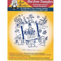 Frog Tea Towels with Iron-On Embroidery Transfers for Crafts - Single
