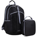 Fuel Backpack & Insulated Lunch Bag Set - Black, School & Travel
