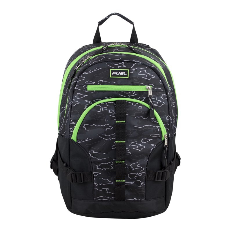 Fuel Dynamo Multipocket Active Backpack - Camo Outline, Large Capacity, Laptop Compatible