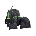 Unisex 4-Piece Combo Backpack Set with Lunch Box Shoe Pouch & Storage