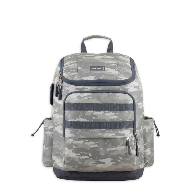 Unisex Outdoor Cargo Backpack with Top Loading Design and Multiple Compartments
