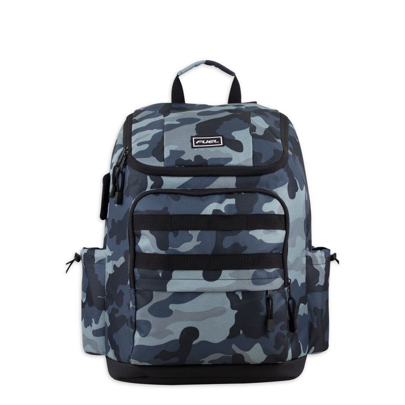 Unisex Outdoor Cargo Backpack with Top Loading Design and Multiple Compartments