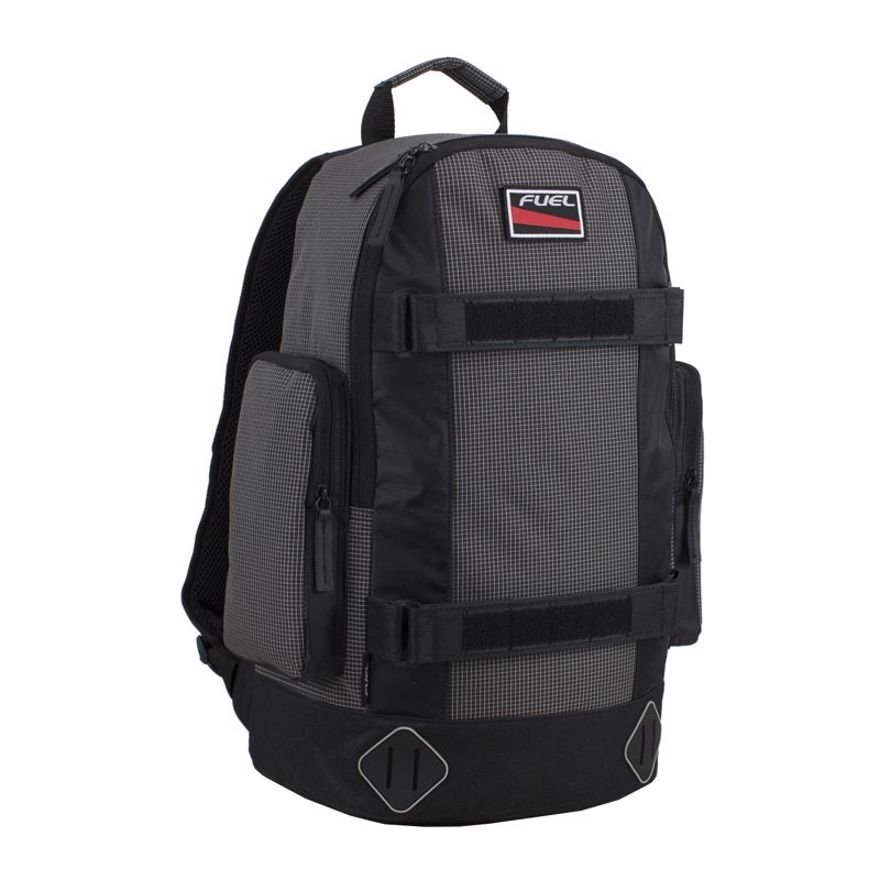 Unisex Skate Backpack with Adjustable Straps Water-Resistant Gray & Blue