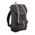 Unisex Top Loading Dual Buckle Backpack with Water-Resistant Polyester - Dark Gray