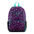 Unisex Triple Pocket Backpack with Leopard Print - Casual School & Travel Bag