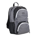 Unisex Checkered Backpack with Laptop Sleeve, Hydration Pockets & Padded Straps
