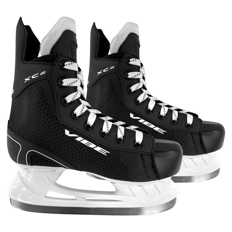 Youth Ice Hockey Skates with Reinforced Boot & Stainless Steel Blades - Size Variety