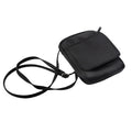 Unisex Anti-Theft Fabric Shoulder Bag with RFID Blocking - Black