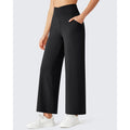 Women's High Waist Wide Leg Yoga Pants with Pockets - Soft Stretch Lounge Activewear