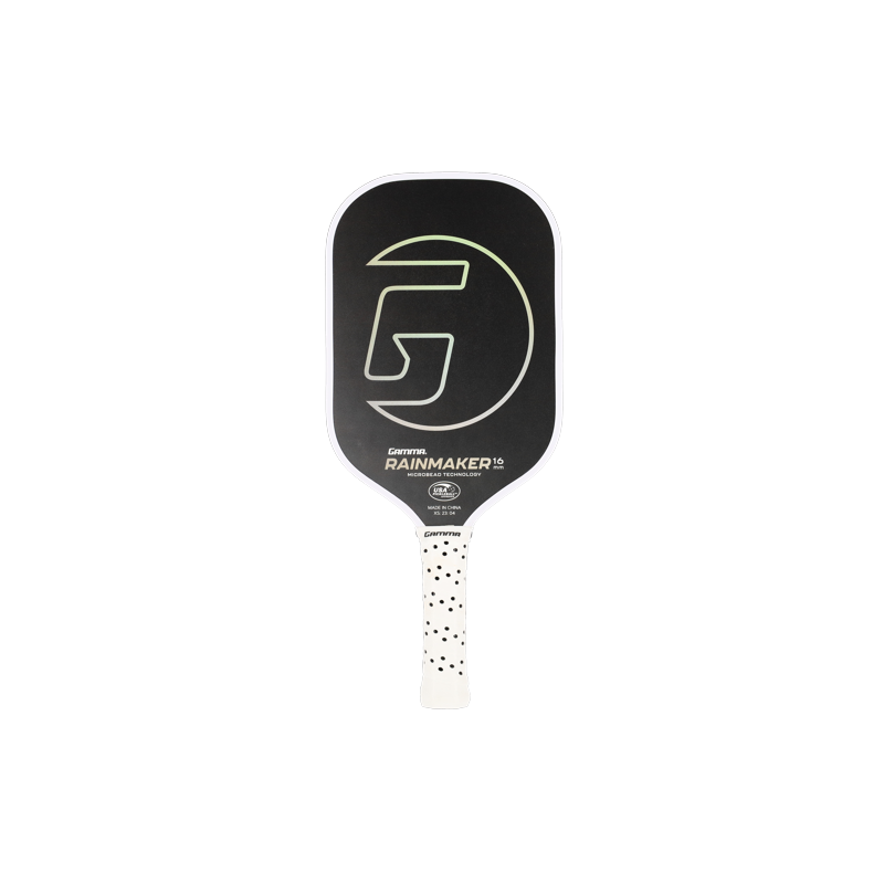 Gamma Rainmaker 16 mm Microbead Pickleball Paddle – Black (Variation: Rainmaker, 16 mm, Black)