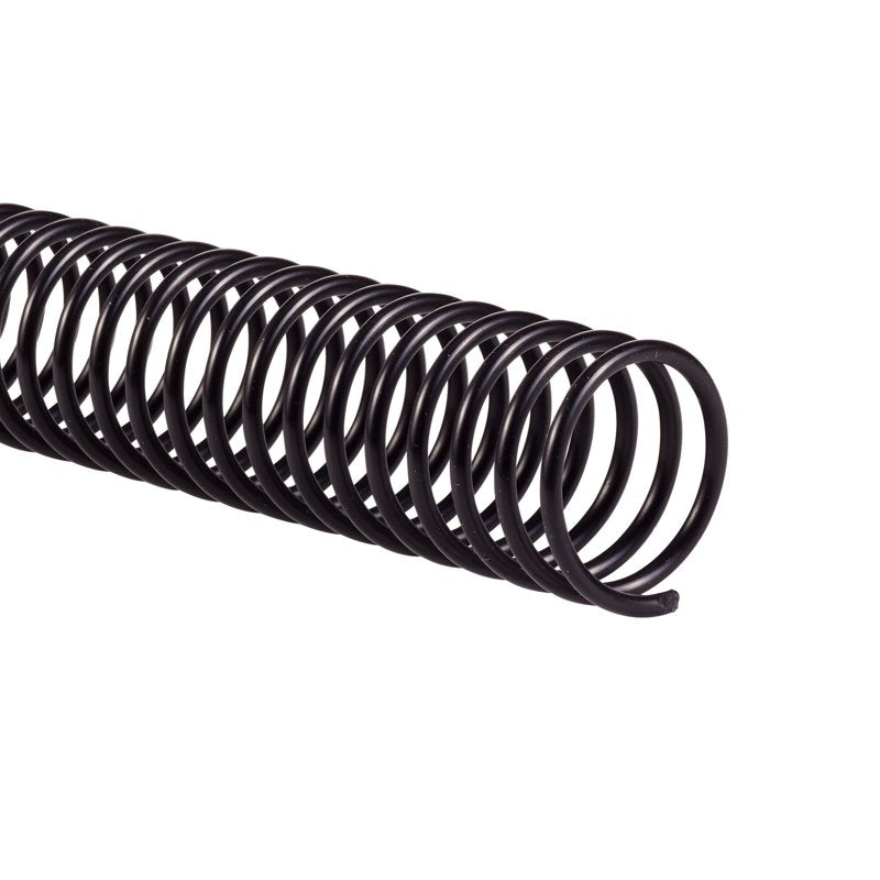 25mm Black Coil Binding Spines - Pack of 100 for Office & Presentation Use
