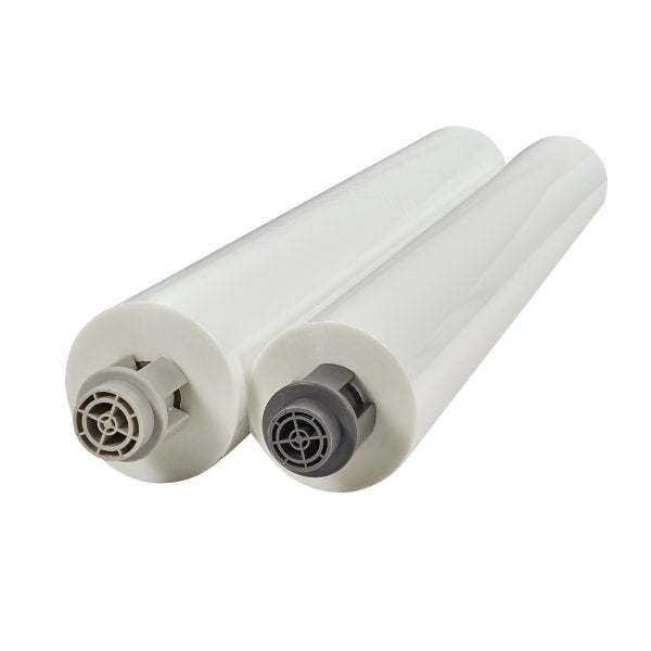 Gray Laminating Film Rolls 27 x 500 ft, Gloss Finish, 1.5 Mil Thickness, 2 Rolls