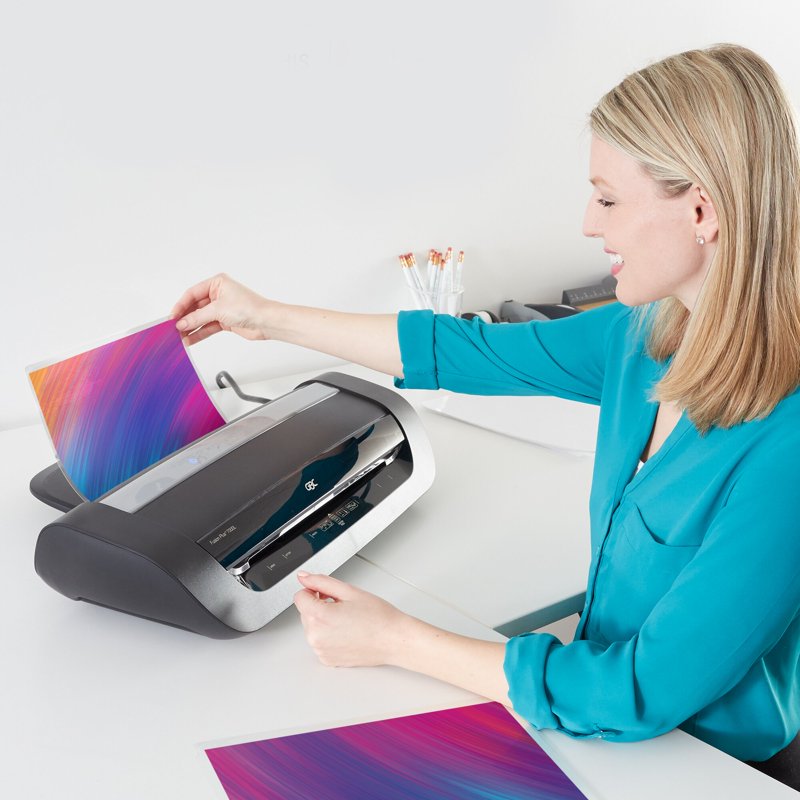 12-Inch Laminator with 50 Pouches - Fast Warm-Up for Office & School