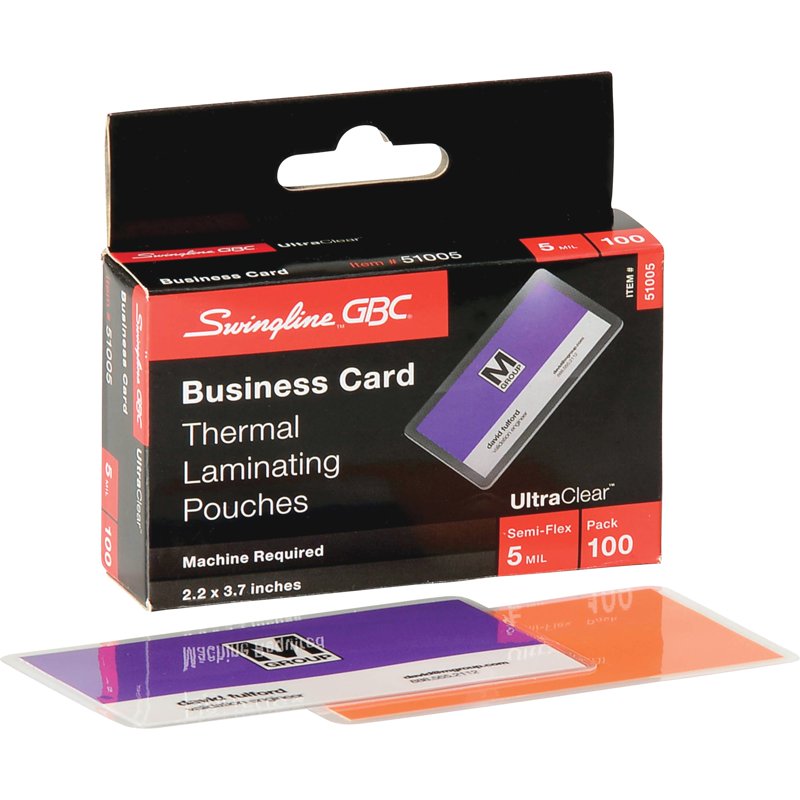 Clear Thermal Laminating Pouches 5 Mil, 100-Count for Office Use